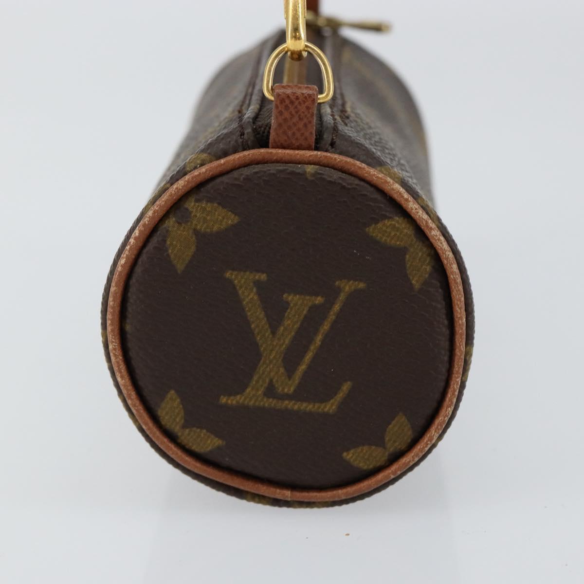 LOUIS VUITTON Monogram Papillon Pouch LV Auth BA7719
