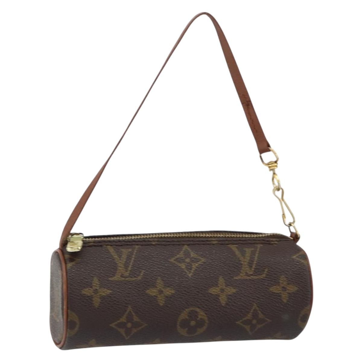 LOUIS VUITTON Monogram Papillon Pouch LV Auth BA7720