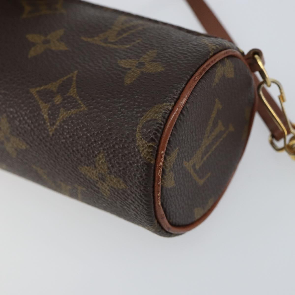 LOUIS VUITTON Monogram Papillon Pouch LV Auth BA7720