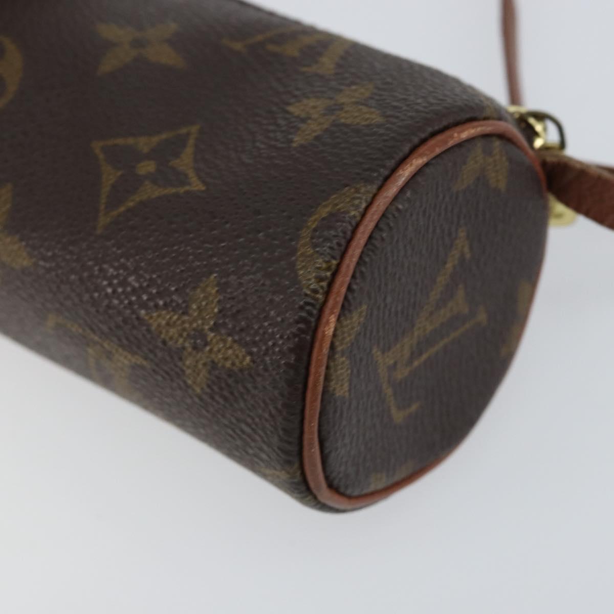 LOUIS VUITTON Monogram Papillon Pouch LV Auth BA7720