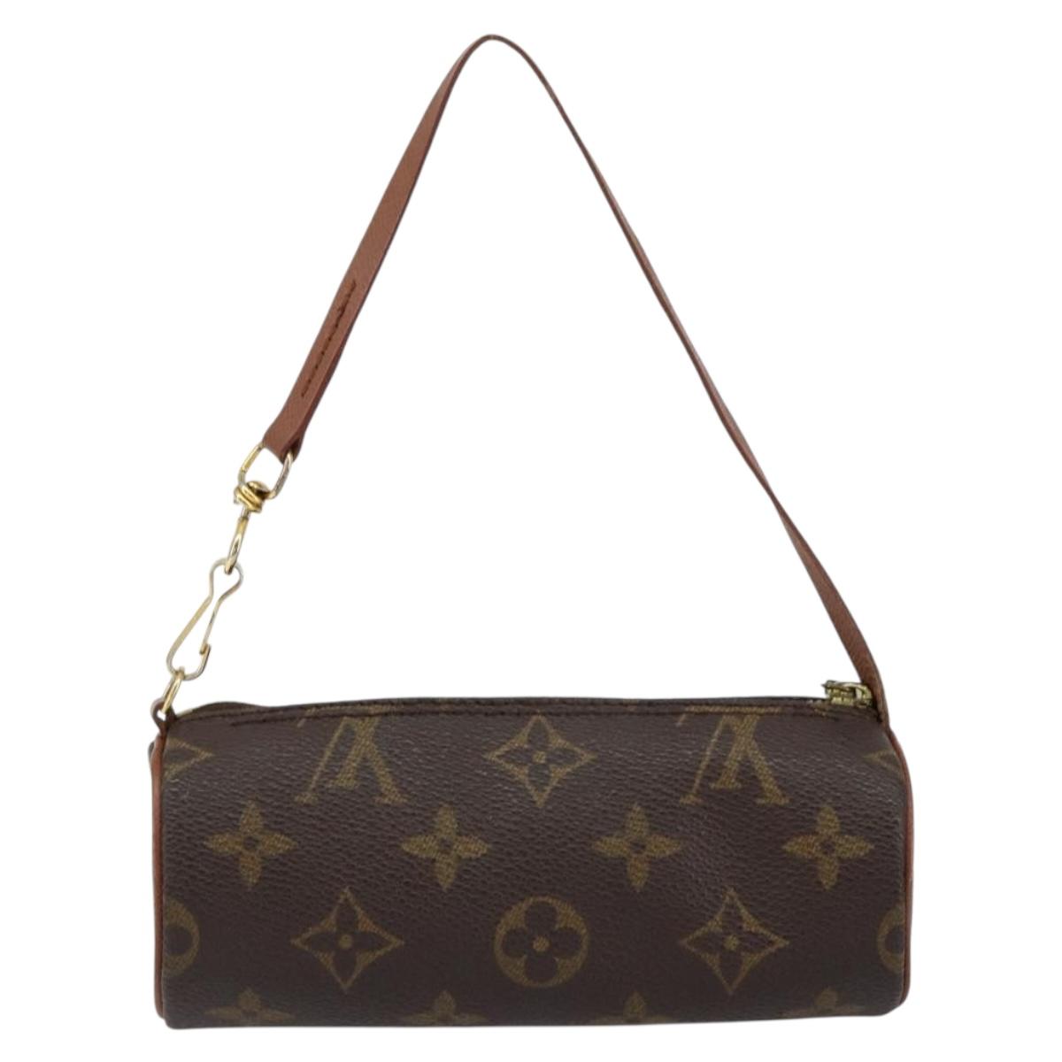 LOUIS VUITTON Monogram Papillon Pouch LV Auth BA7720