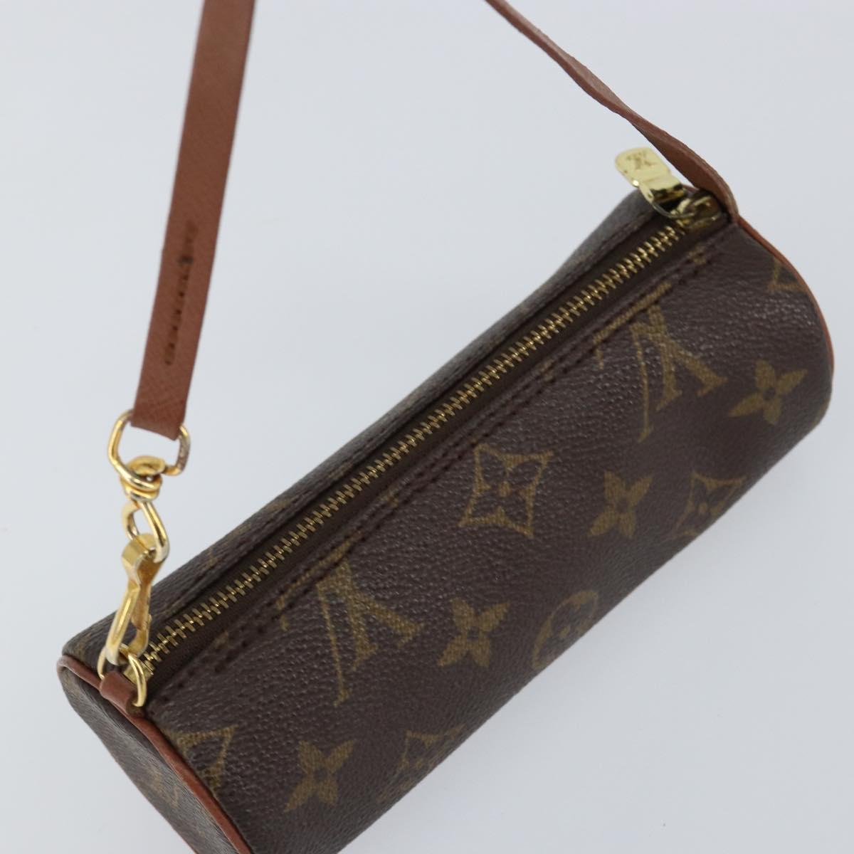 LOUIS VUITTON Monogram Papillon Pouch LV Auth BA7720