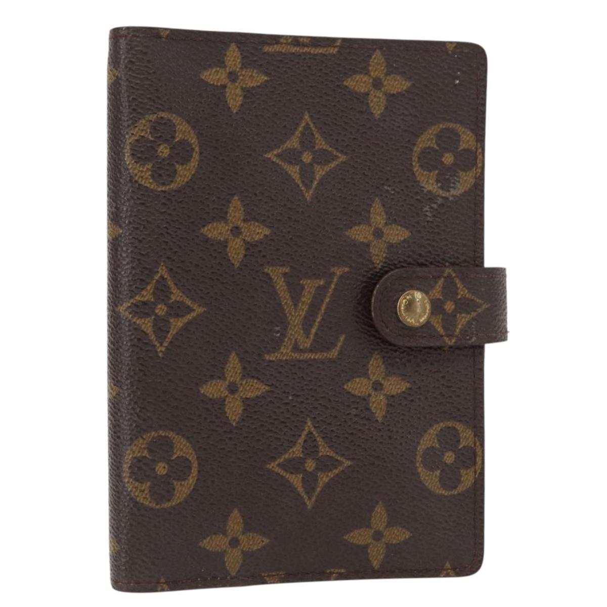 LOUIS VUITTON Monogram Agenda PM Day Planner Cover R20005 LV Auth BA7721