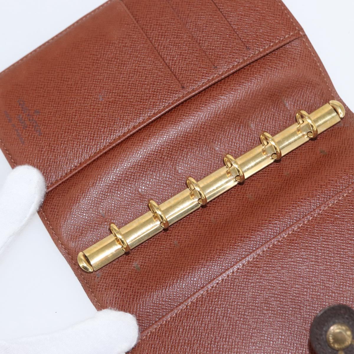 LOUIS VUITTON Monogram Agenda PM Day Planner Cover R20005 LV Auth BA7721