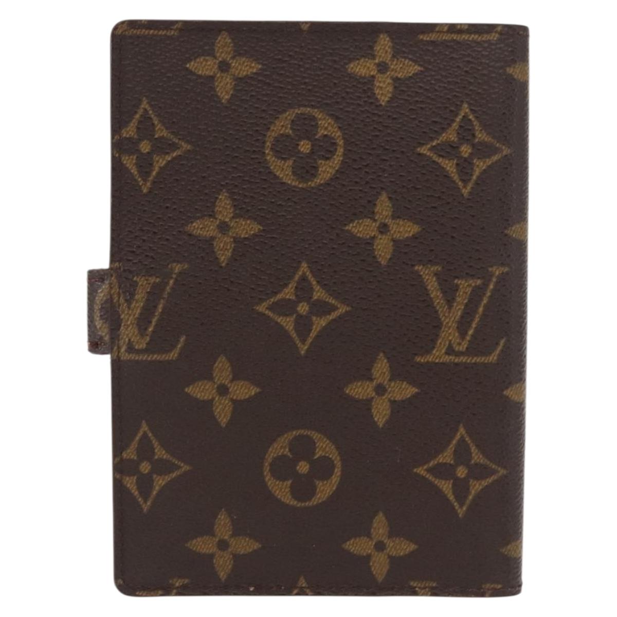 LOUIS VUITTON Monogram Agenda PM Day Planner Cover R20005 LV Auth BA7722