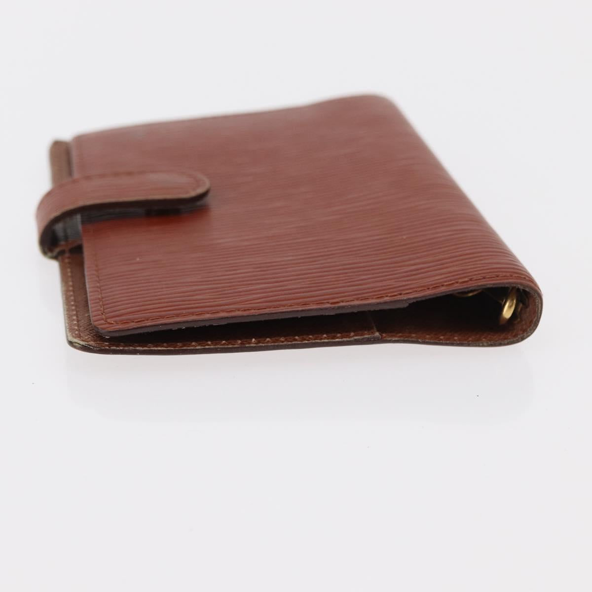 LOUIS VUITTON Epi Agenda PM Day Planner Cover Brown R20053 LV Auth BA7723