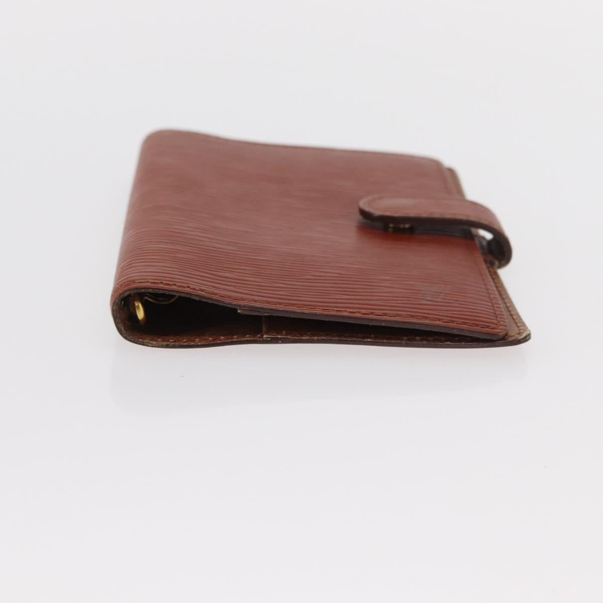 LOUIS VUITTON Epi Agenda PM Day Planner Cover Brown R20053 LV Auth BA7723