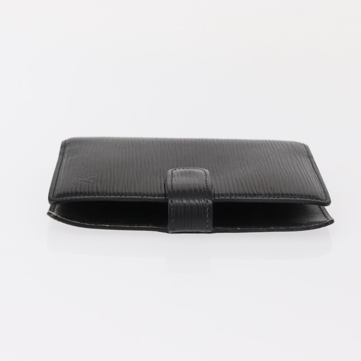LOUIS VUITTON Epi Agenda PM Day Planner Cover Black R20052 LV Auth BA7724