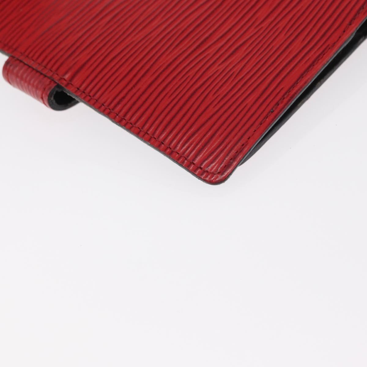 LOUIS VUITTON Epi Agenda PM Day Planner Cover Red R20057 LV Auth BA7725