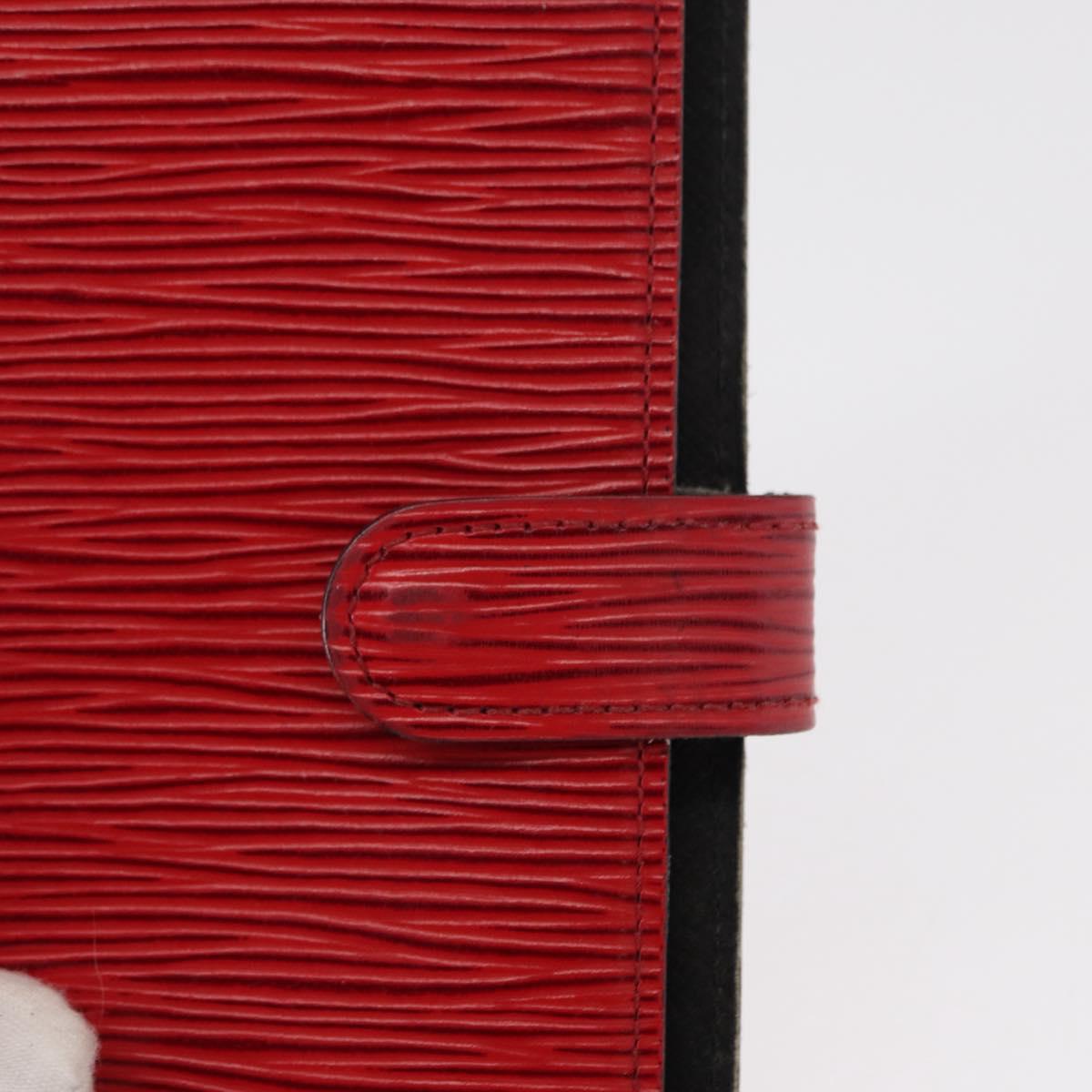 LOUIS VUITTON Epi Agenda PM Day Planner Cover Red R20057 LV Auth BA7725