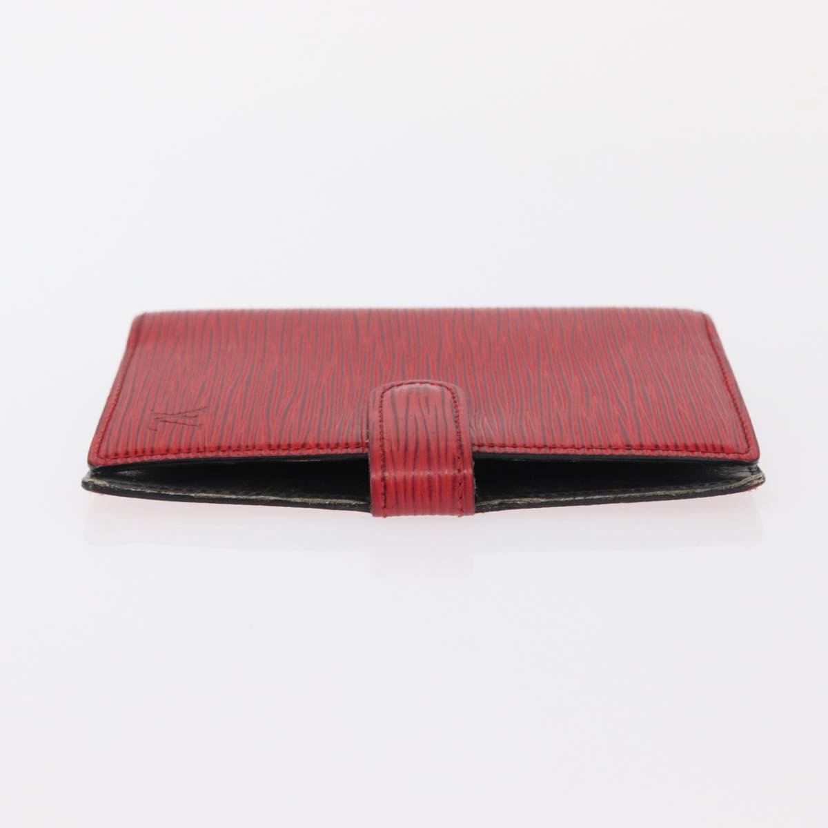 LOUIS VUITTON Epi Agenda PM Day Planner Cover Red R20057 LV Auth BA7725