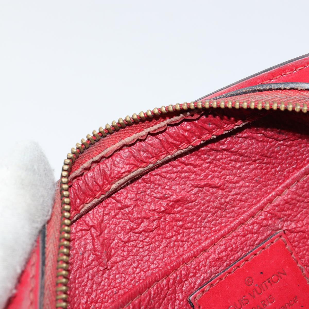 LOUIS VUITTON Epi Dauphine PM Pouch Castilian Red M48447 LV Auth BA7726