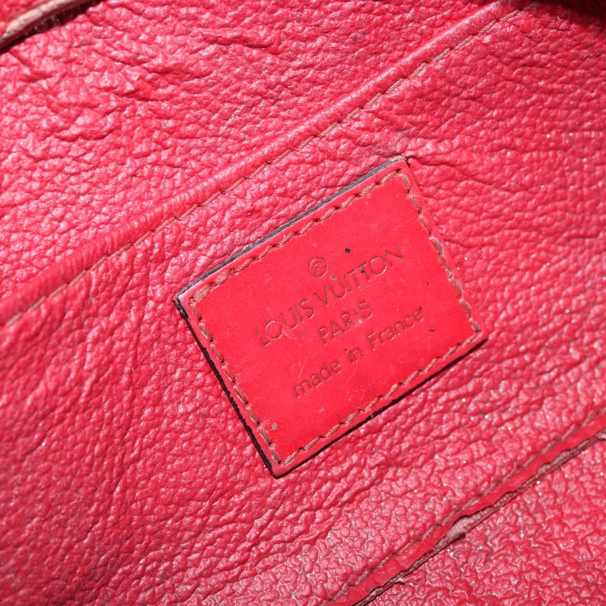 LOUIS VUITTON Epi Dauphine PM Pouch Castilian Red M48447 LV Auth BA7726