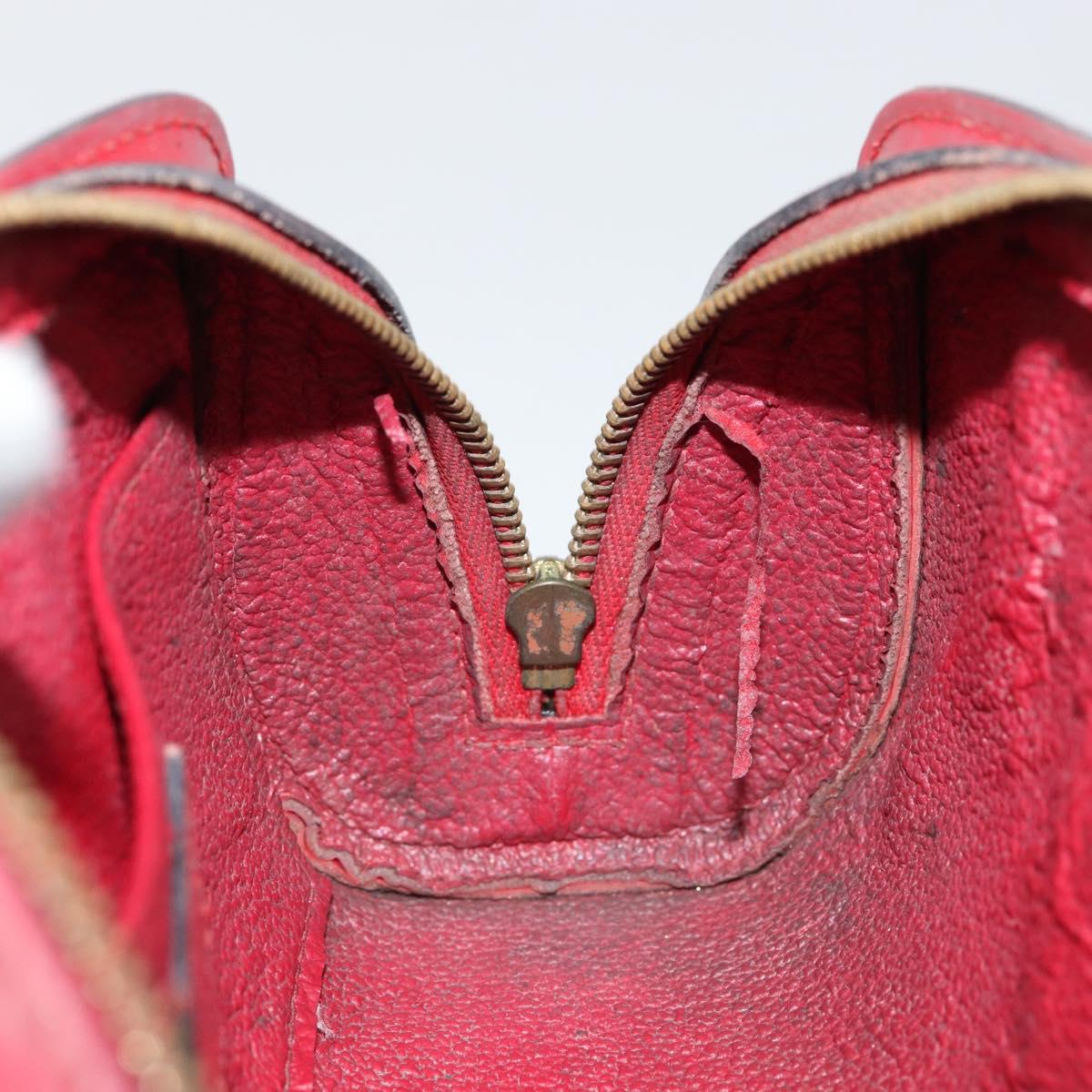 LOUIS VUITTON Epi Dauphine PM Pouch Castilian Red M48447 LV Auth BA7726