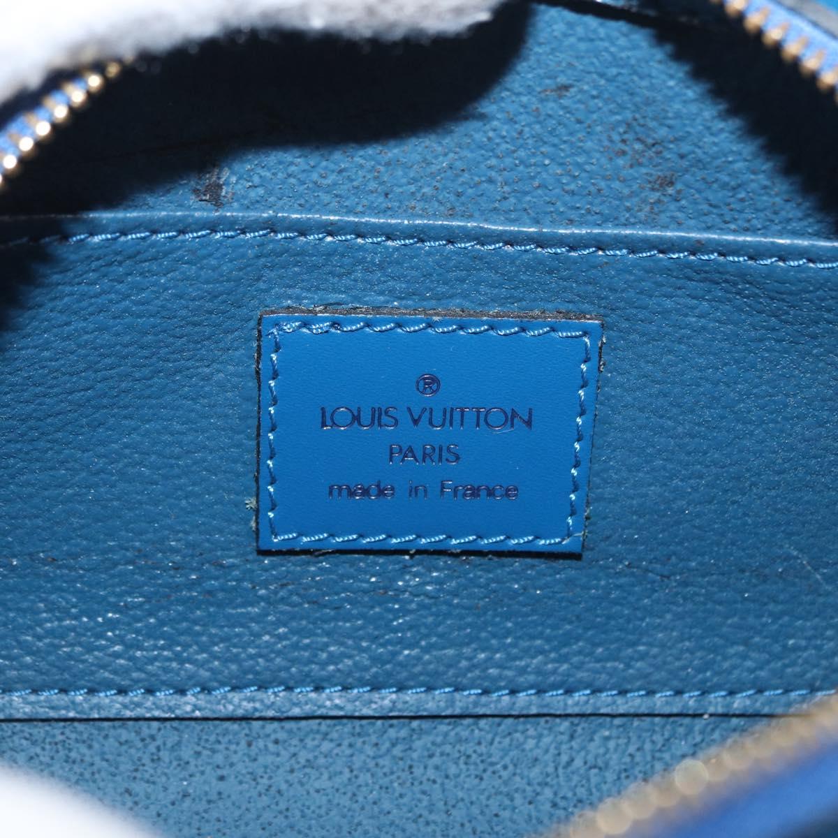 LOUIS VUITTON Epi Dauphine PM Pouch Blue M48445 LV Auth BA7727