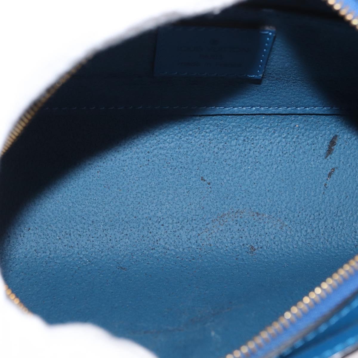 LOUIS VUITTON Epi Dauphine PM Pouch Blue M48445 LV Auth BA7727