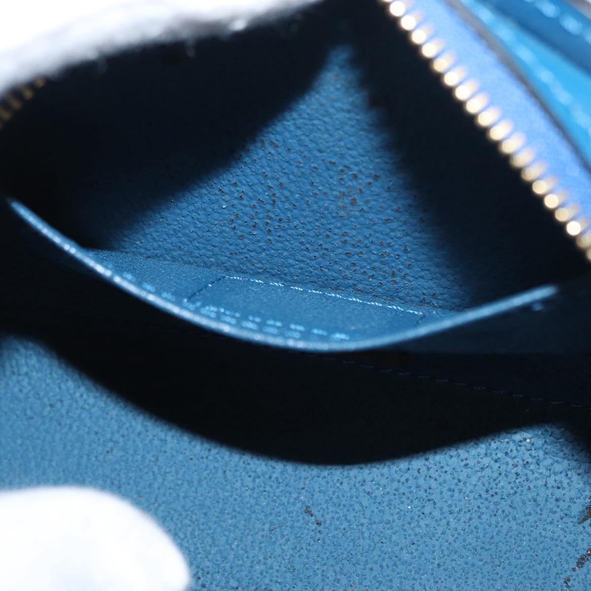 LOUIS VUITTON Epi Dauphine PM Pouch Blue M48445 LV Auth BA7727