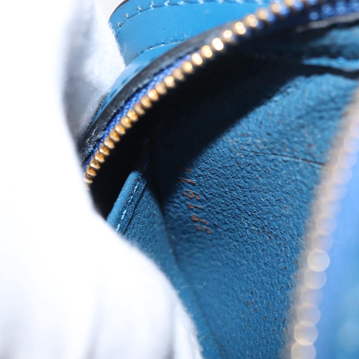 LOUIS VUITTON Epi Dauphine PM Pouch Blue M48445 LV Auth BA7727