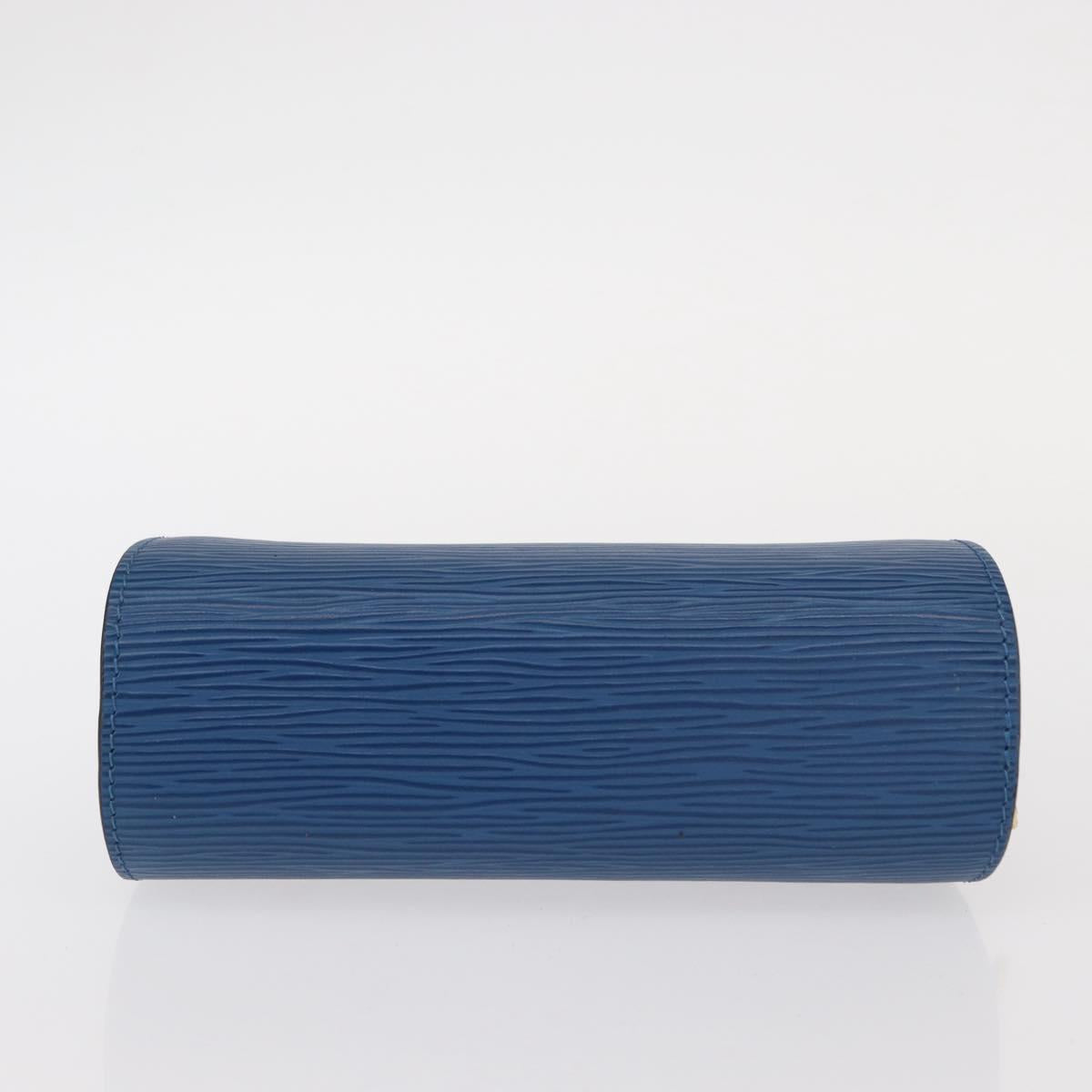 LOUIS VUITTON Epi Dauphine PM Pouch Blue M48445 LV Auth BA7727