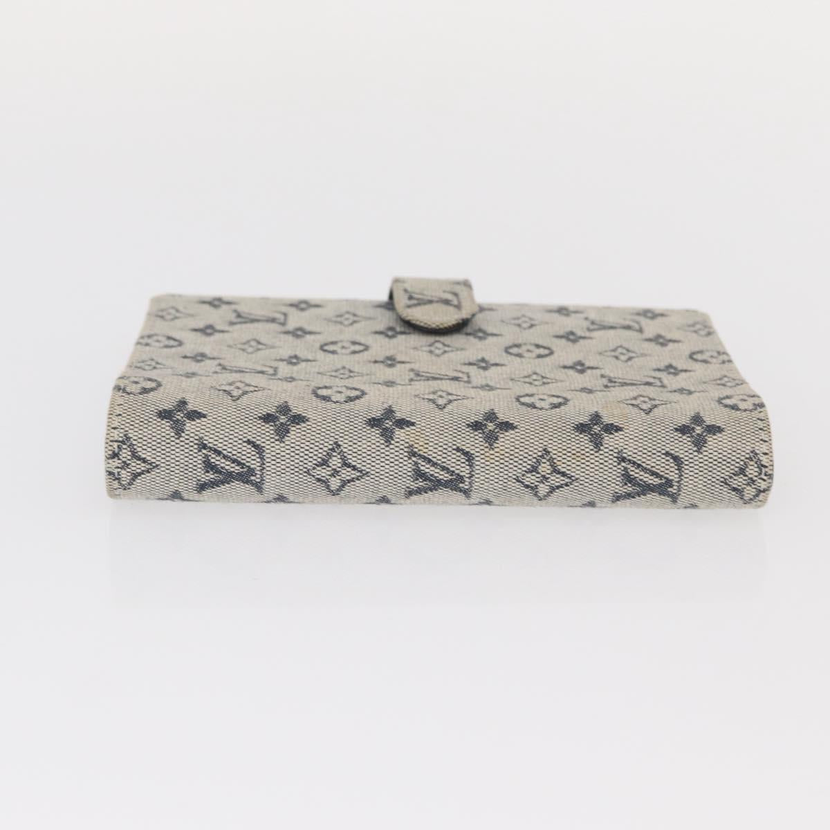 LOUIS VUITTON Monogram Mini Agenda PM Day Planner Cover Blue R20910 Auth BA7729