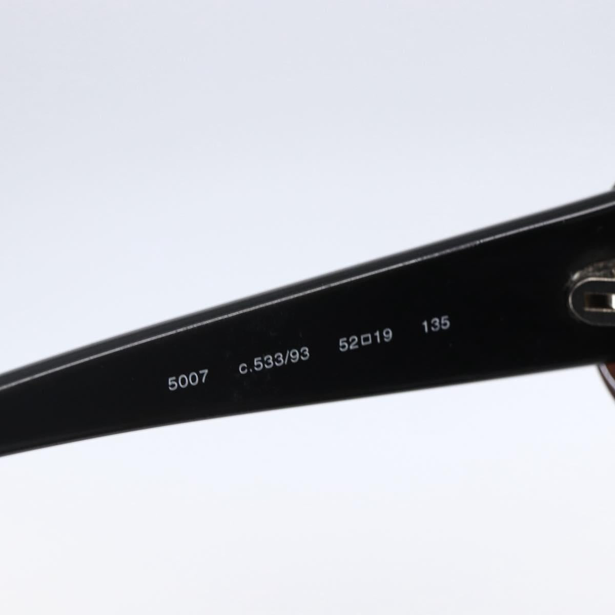 CHANEL Sunglasses plastic Brown CC Auth BA7738