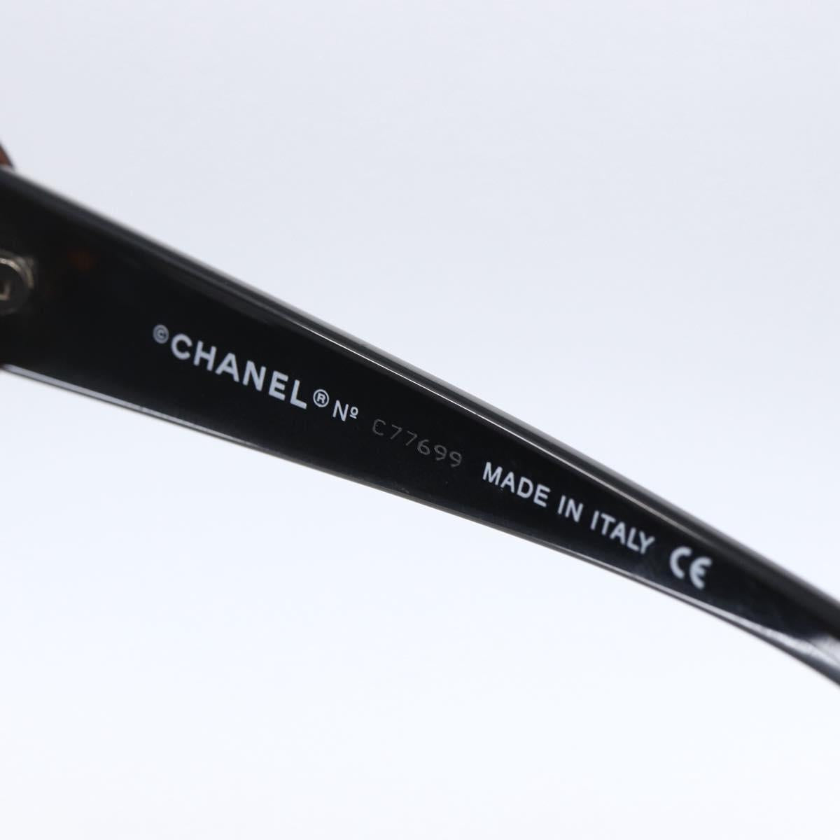 CHANEL Sunglasses plastic Brown CC Auth BA7738