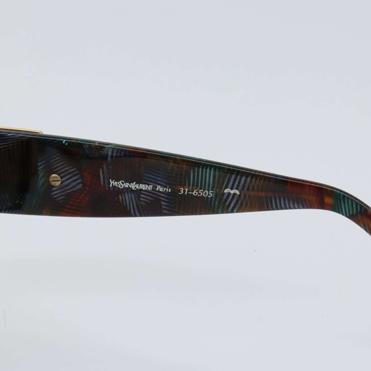 SAINT LAURENT Sunglasses plastic Brown Auth BA7739