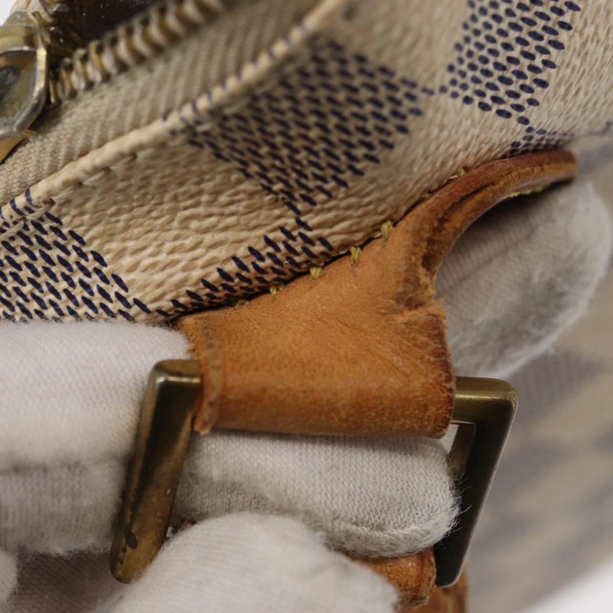 LOUIS VUITTON Damier Azur Pochette Bosphore Shoulder Bag N51112 LV Auth BA7745