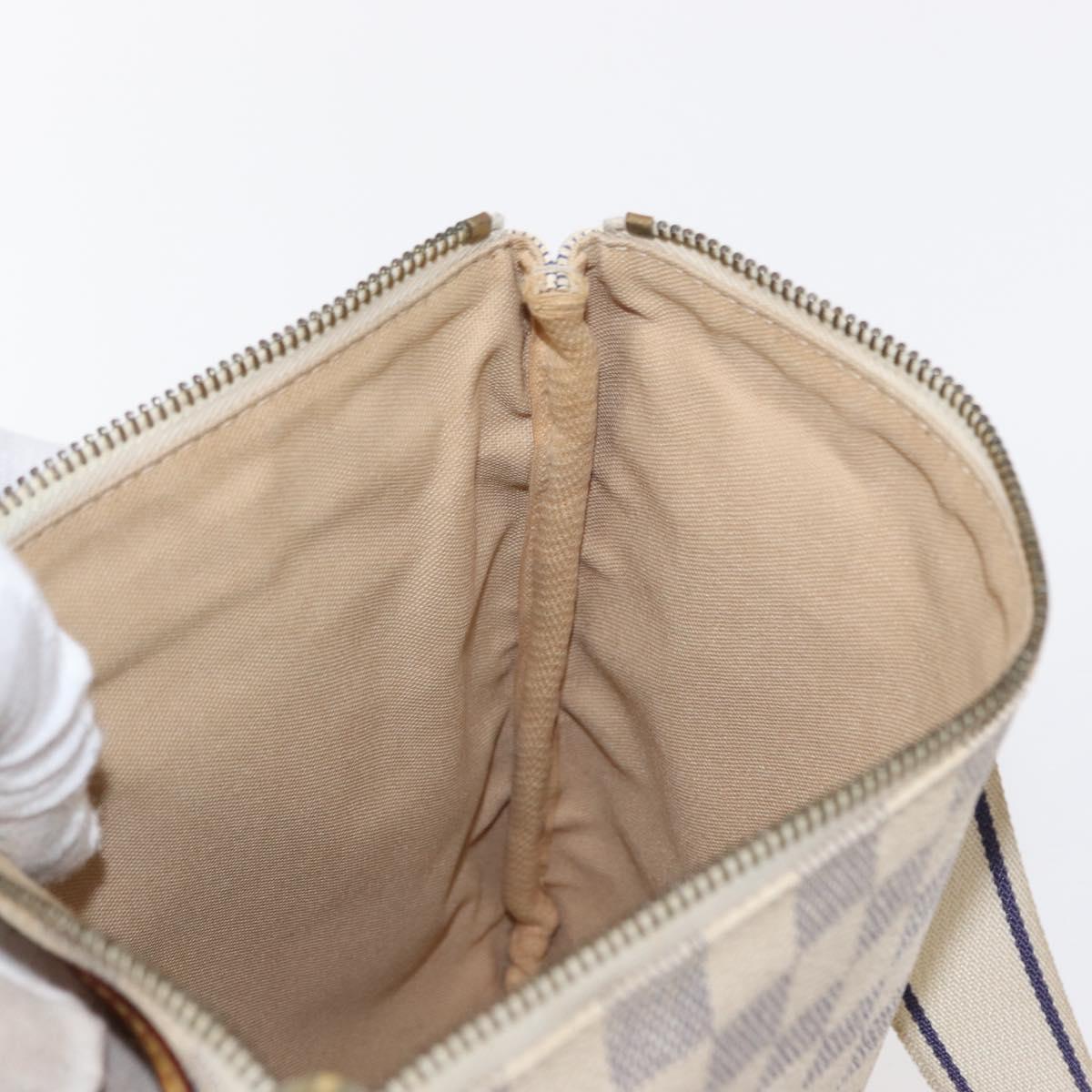 LOUIS VUITTON Damier Azur Pochette Bosphore Shoulder Bag N51112 LV Auth BA7745