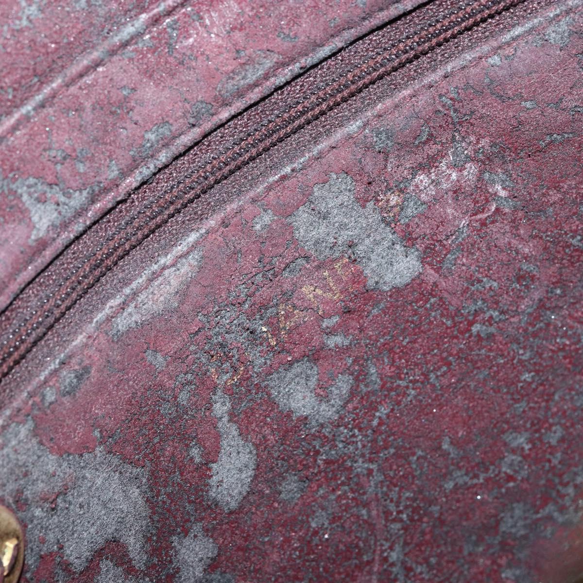 CHANEL Matelasse Chain Shoulder Bag Lamb Skin Navy Gold CC Auth BA7749