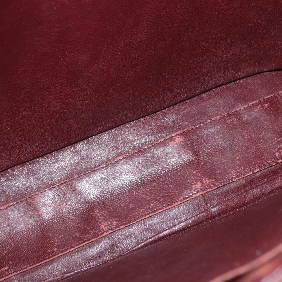 CHANEL Matelasse Chain Shoulder Bag Lamb Skin Black Gold CC Auth BA7757