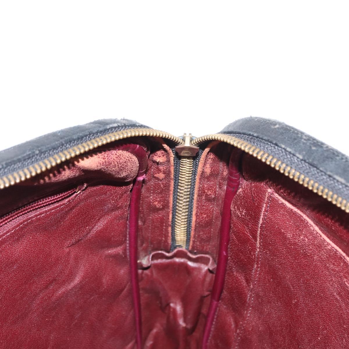 CHANEL Matelasse Chain Shoulder Bag Lamb Skin Black Gold CC Auth BA7757