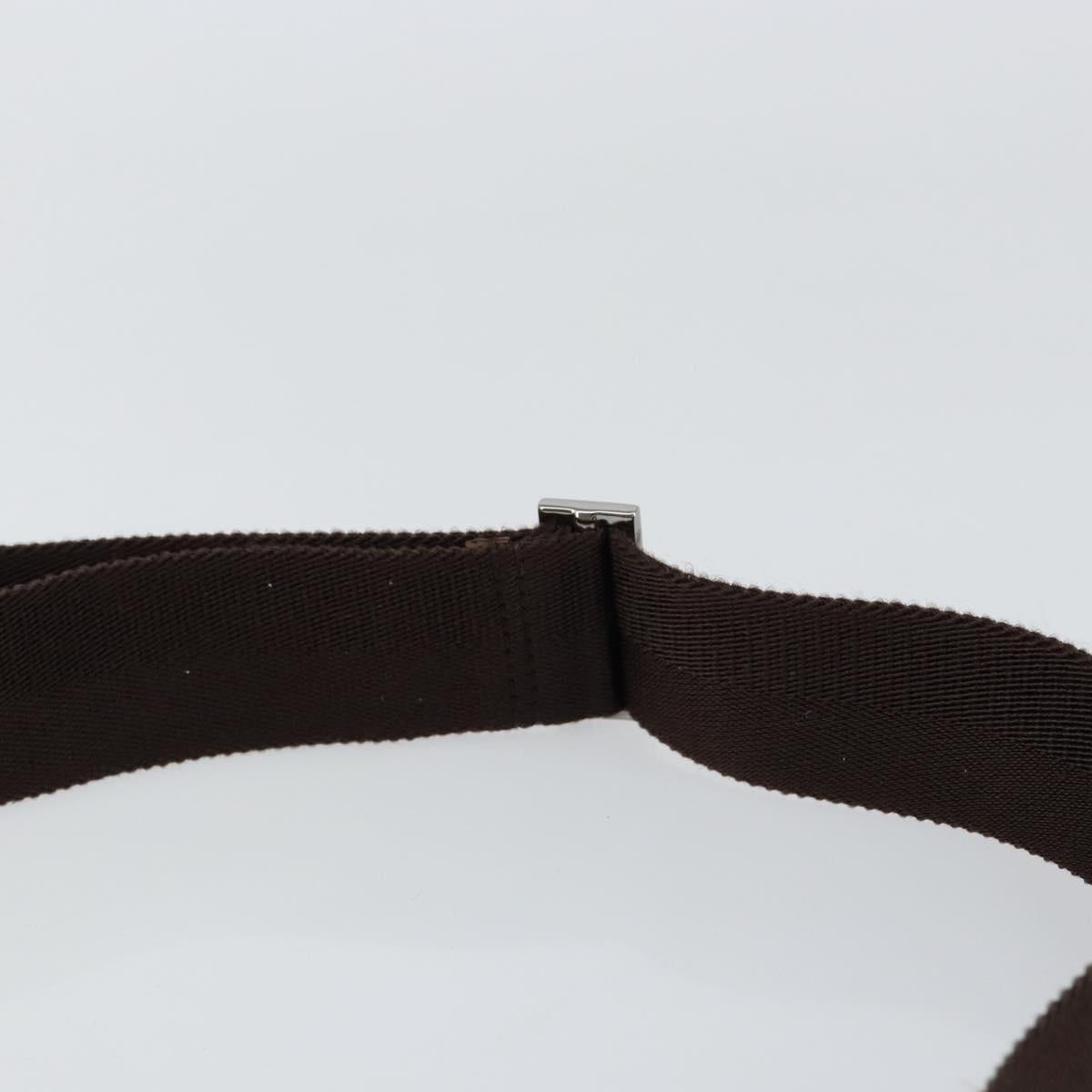 GUCCI GG Canvas Shoulder Bag Beige Silver 122790 Auth BA7775