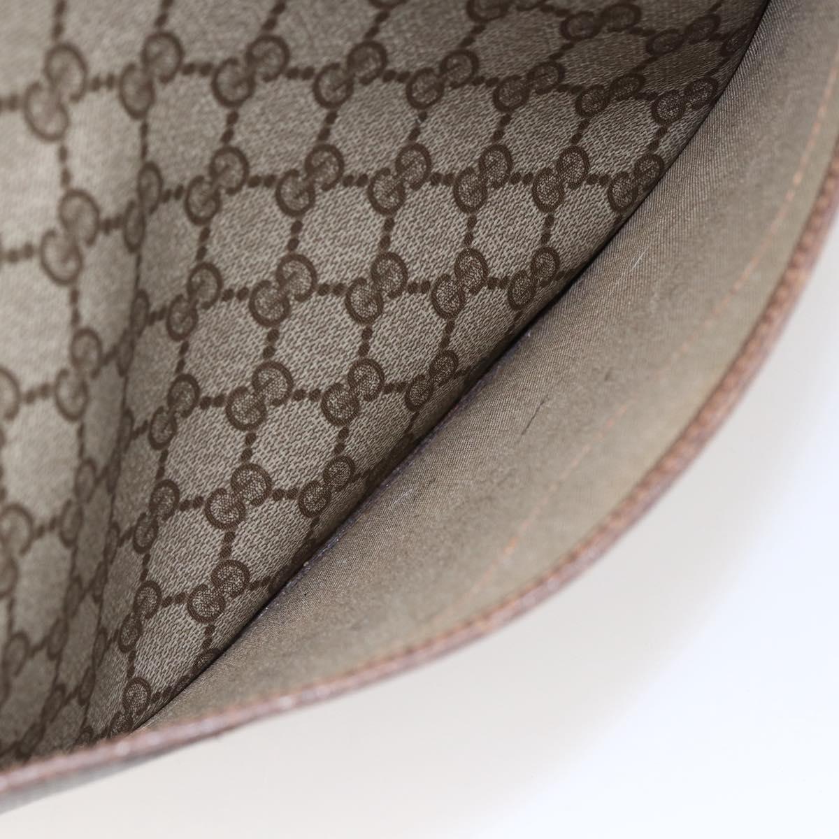 GUCCI GG Supreme Web Sherry Line Tote Bag PVC Beige Red 378 02 003 Auth BA7779