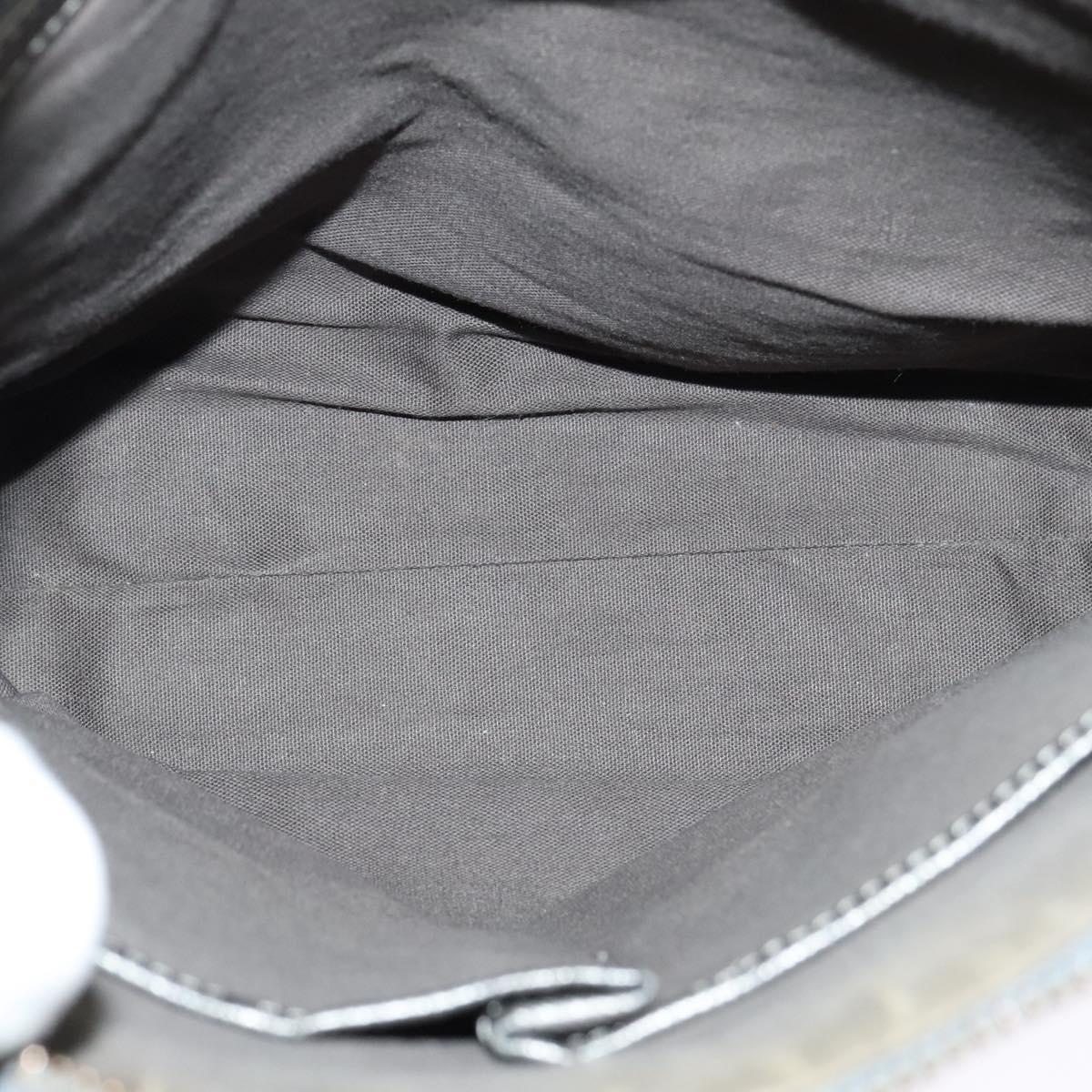 BURBERRY Nova Check Shoulder Bag Canvas Beige Silver Auth BA778