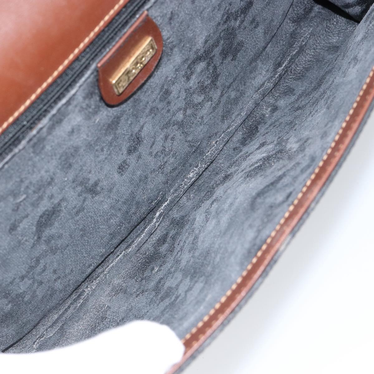 GUCCI Micro GG Supreme Shoulder Bag PVC Black Gold 004 112 0289 Auth BA7784