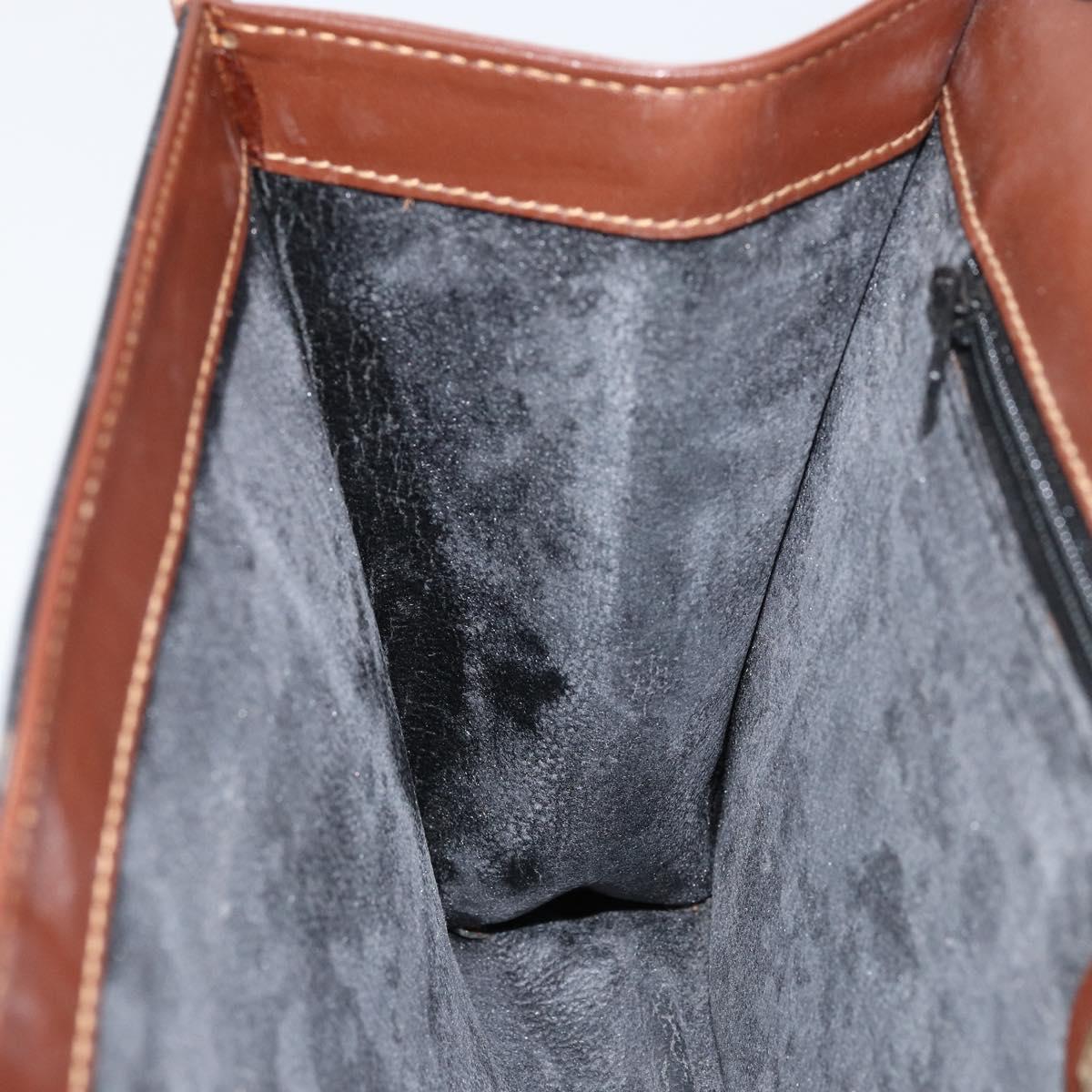 GUCCI Micro GG Supreme Shoulder Bag PVC Black Gold 004 112 0289 Auth BA7784