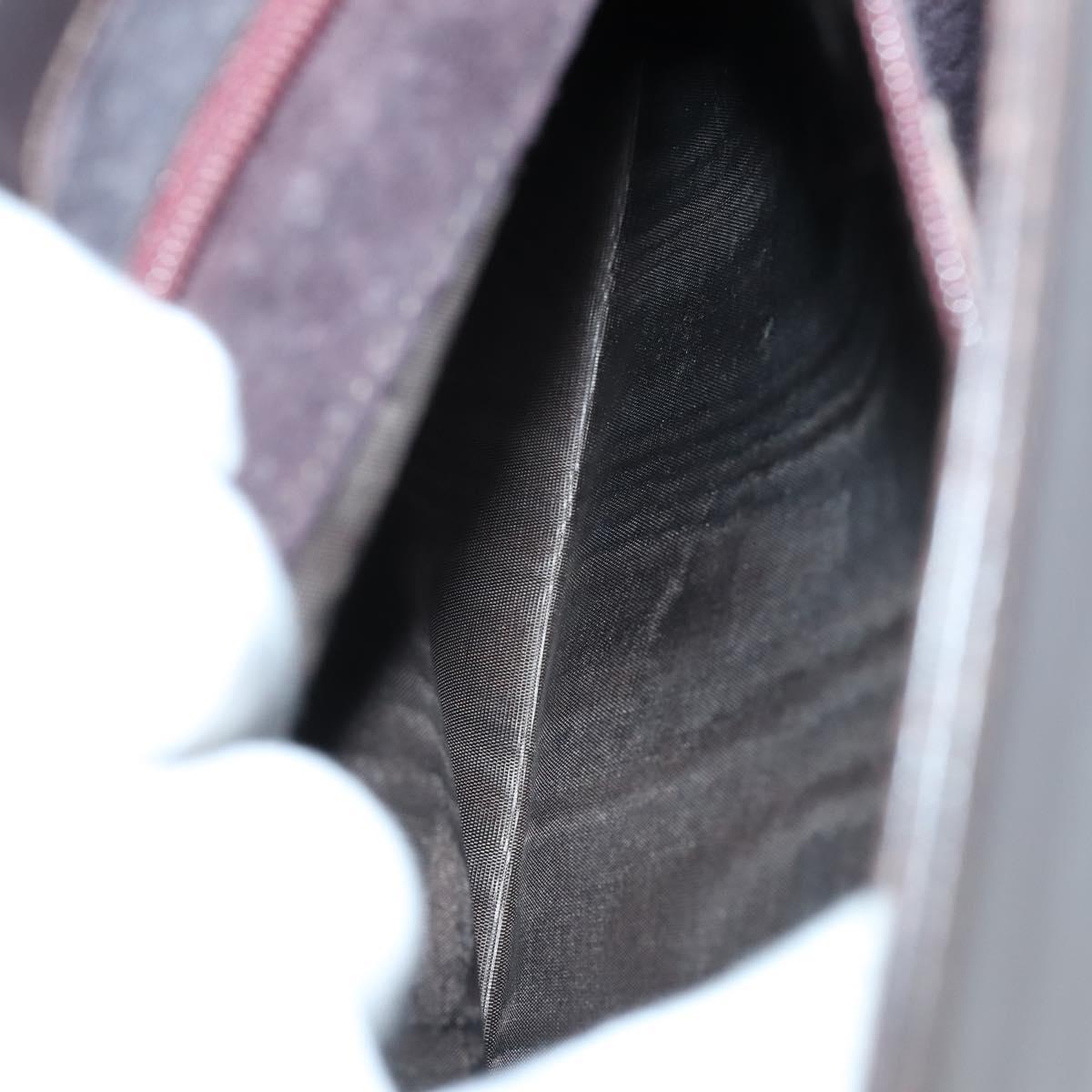 GUCCI Bamboo Hand Bag Leather 2way Brown Gold 001 1886 Auth BA7787