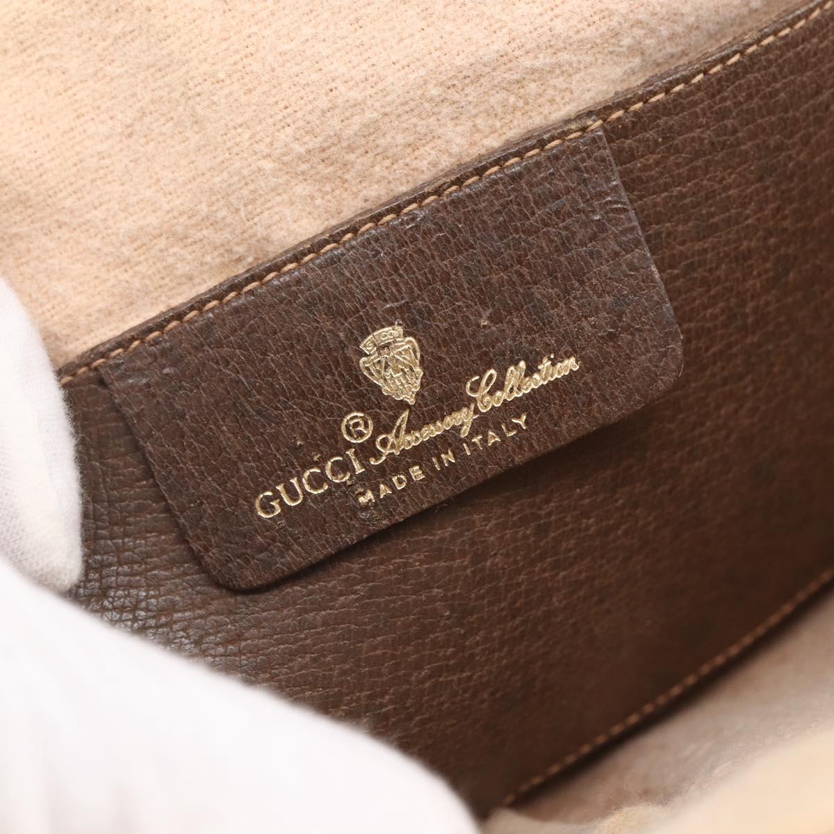 GUCCI GG Supreme Web Sherry Line Bag PVC Beige Gold 904 02 047 Auth BA7792