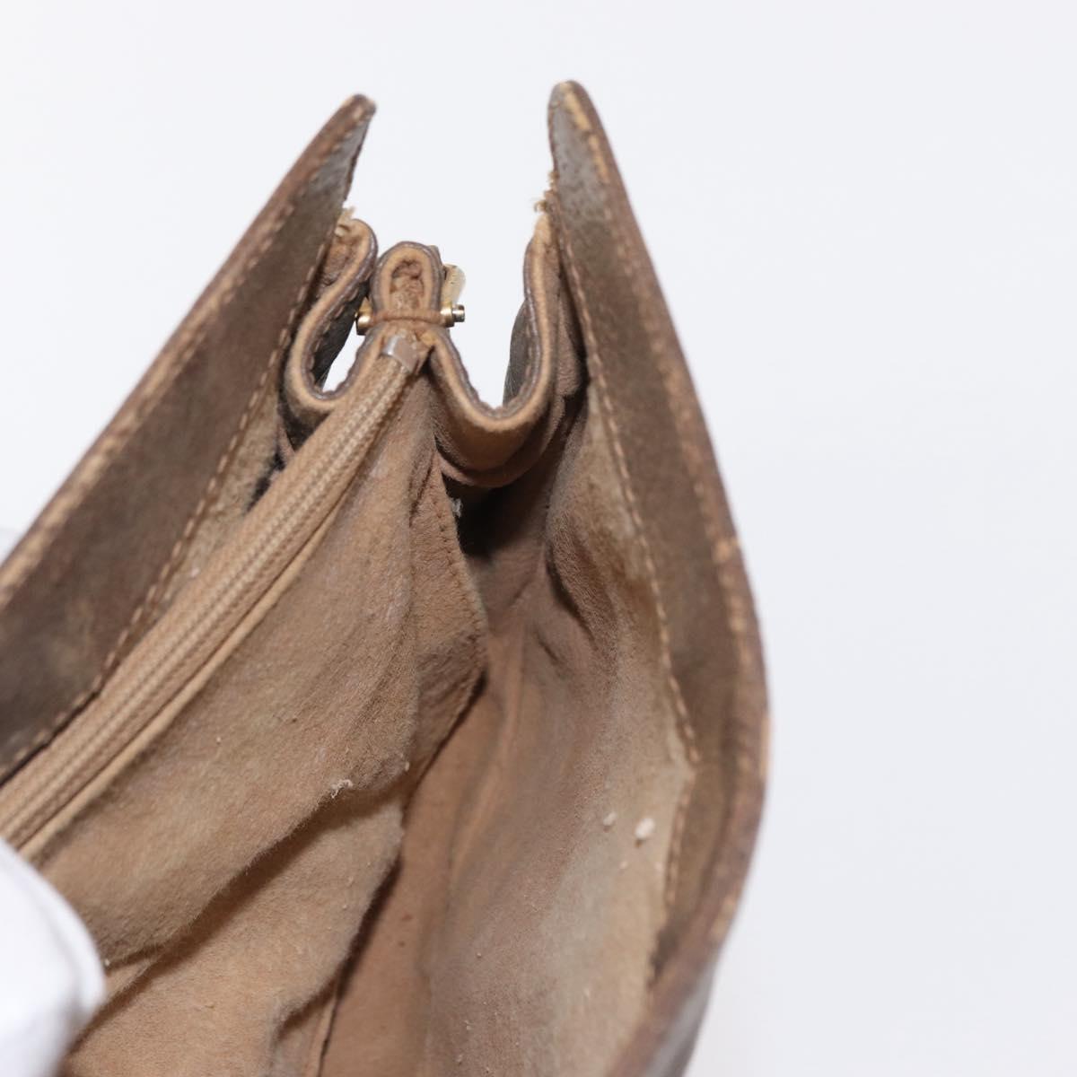 GUCCI GG Supreme Web Sherry Line Bag PVC Beige Gold 72 02 024 Auth BA7793