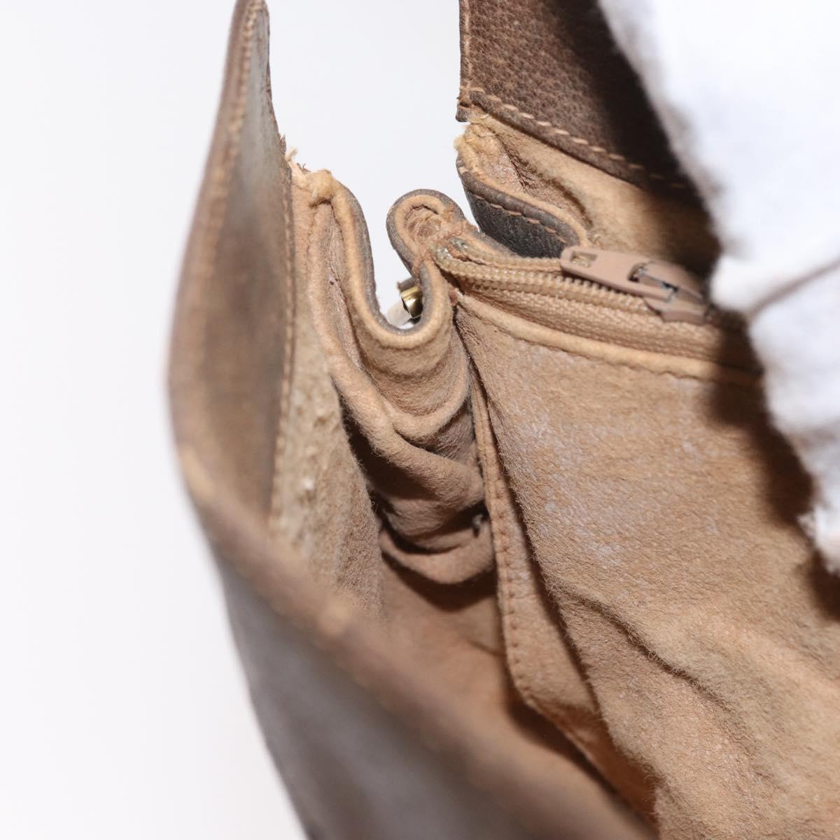 GUCCI GG Supreme Web Sherry Line Bag PVC Beige Gold 72 02 024 Auth BA7793