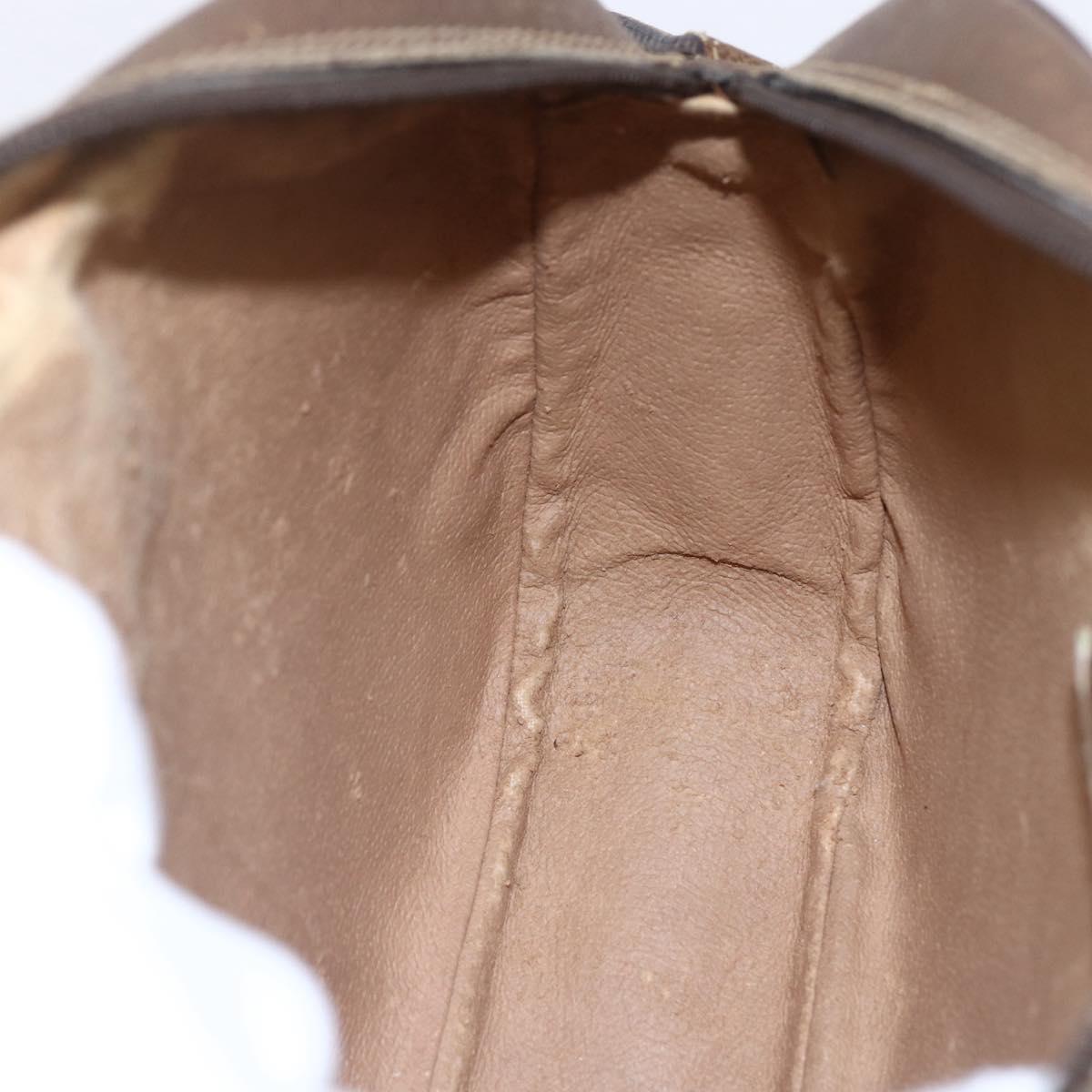 GUCCI GG Supreme Web Sherry Line Bag PVC Beige Gold Red 89 01 034 Auth BA7796