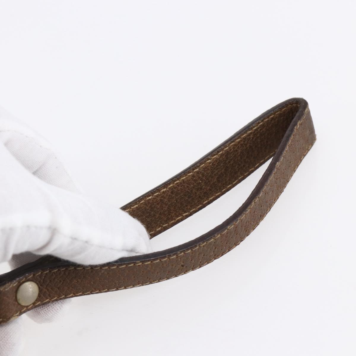 GUCCI GG Supreme Web Sherry Line Bag PVC Beige Gold Red 89 01 034 Auth BA7796