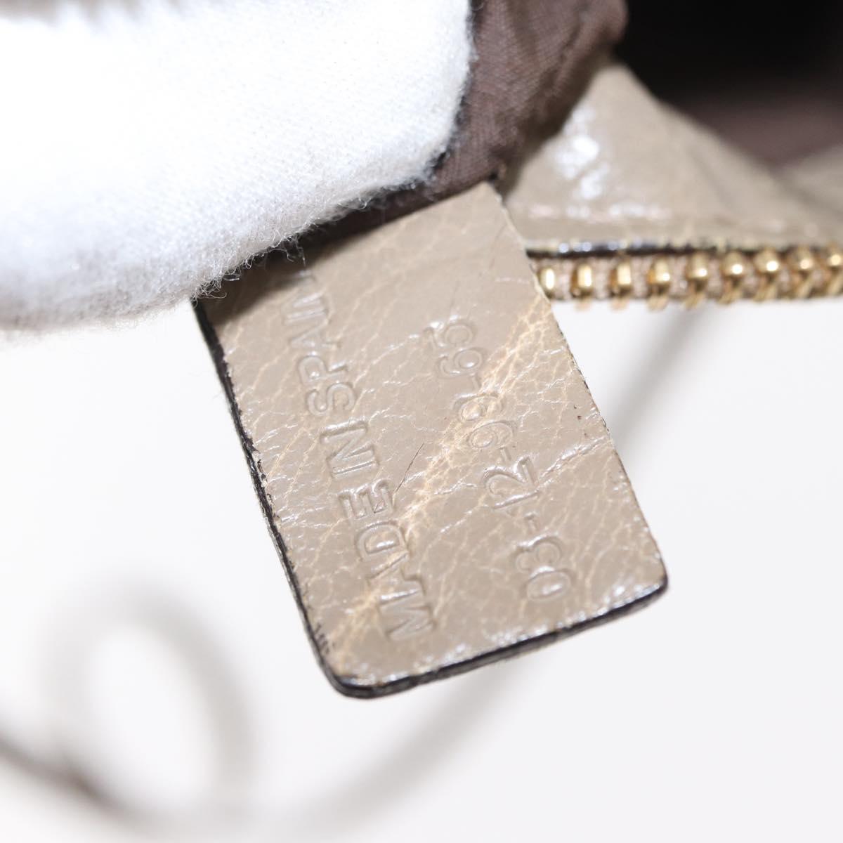 Chloe Hand Bag Leather 2way Beige Gold Auth BA7805