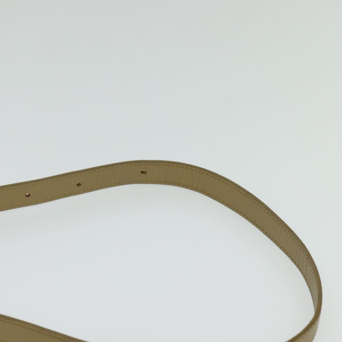 SAINT LAURENT Shoulder Bag PVC embossed Gray Auth BA782