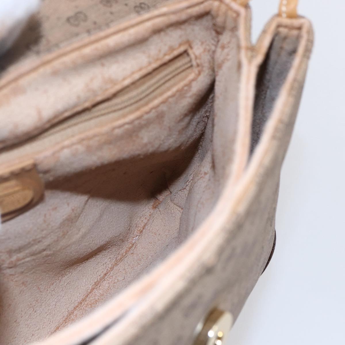 GUCCI Micro GG Supreme Shoulder Bag PVC Beige Gold 007 105 5548 Auth BA7825