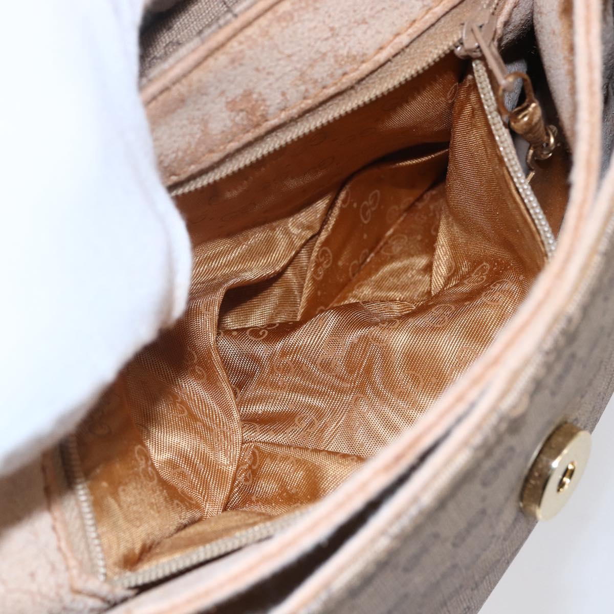 GUCCI Micro GG Supreme Shoulder Bag PVC Beige Gold 007 105 5548 Auth BA7825