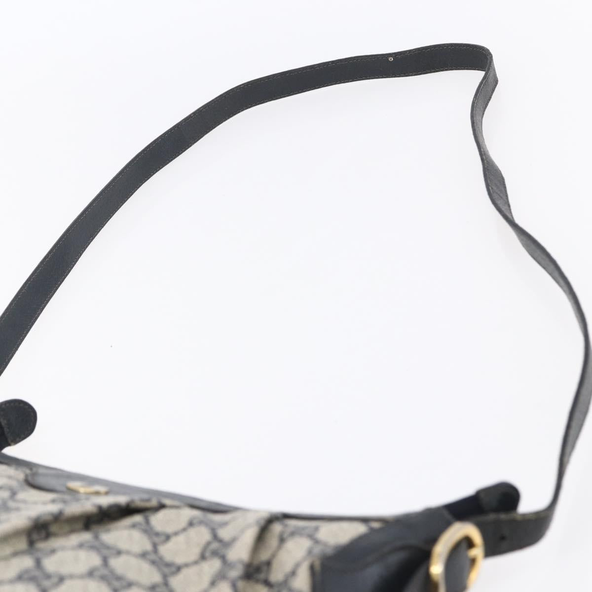 GUCCI GG Supreme Shoulder Bag PVC Navy Gold 41 02 058 Auth BA7826