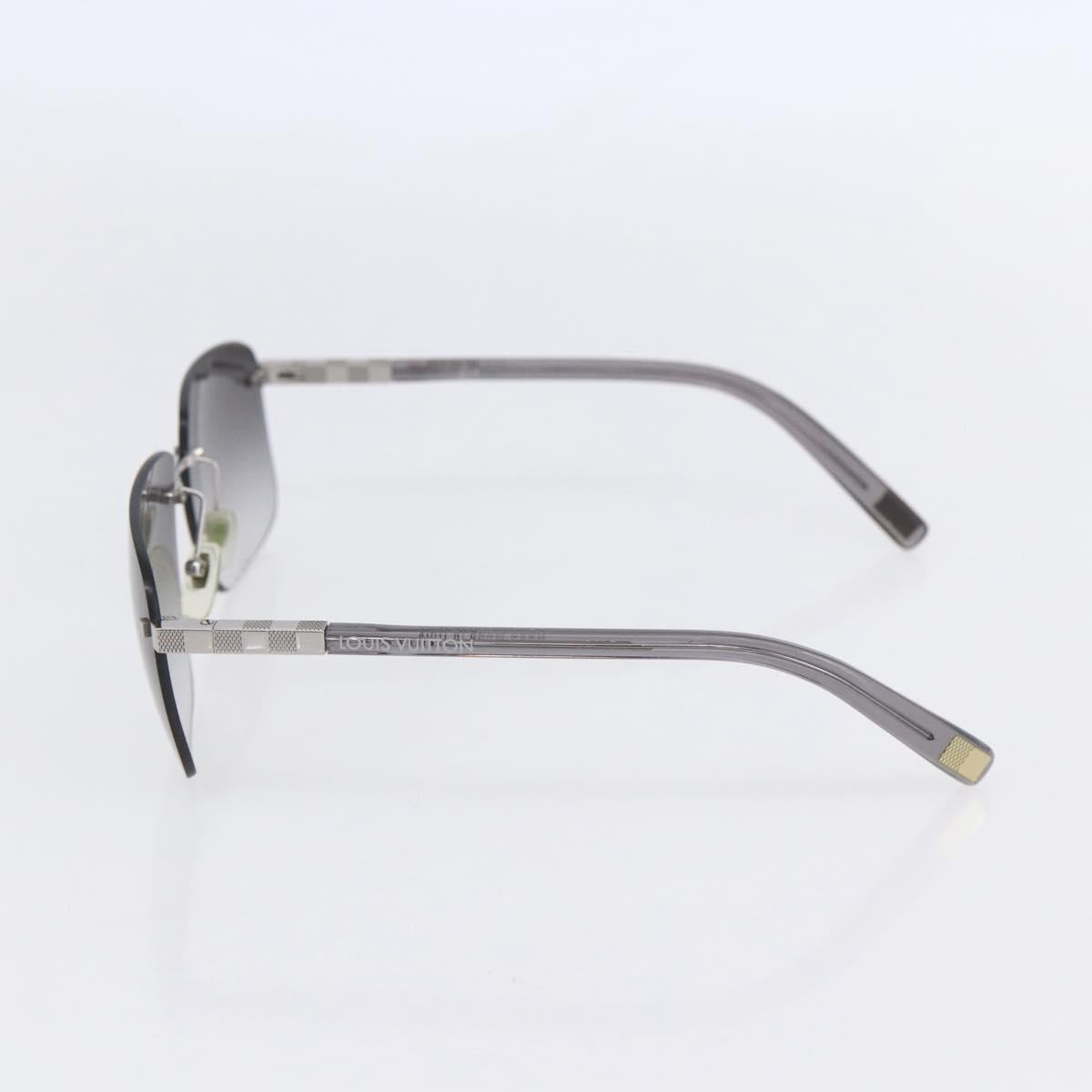 LOUIS VUITTON Sunglasses plastic Black LV Auth BA7832