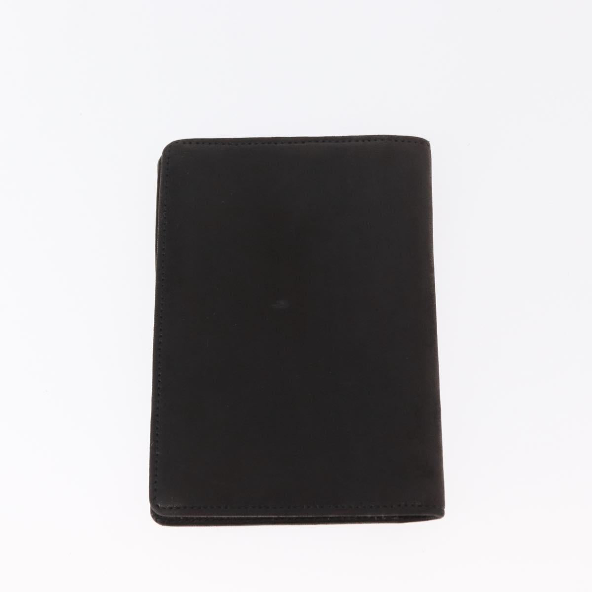 CHANEL Wallet Leather 5 Set Beige Black CC Auth BA7834